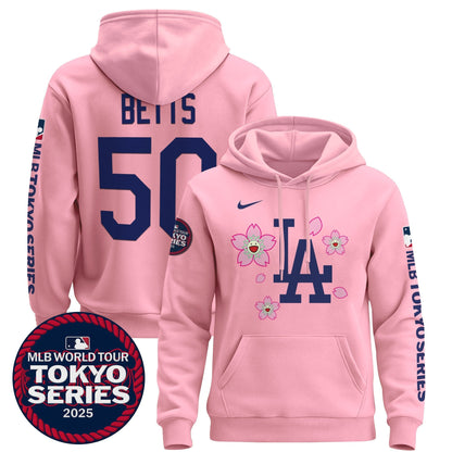 Men's Dodgers Tokyo Series 2025 Pullover Hoodie - All Stitched