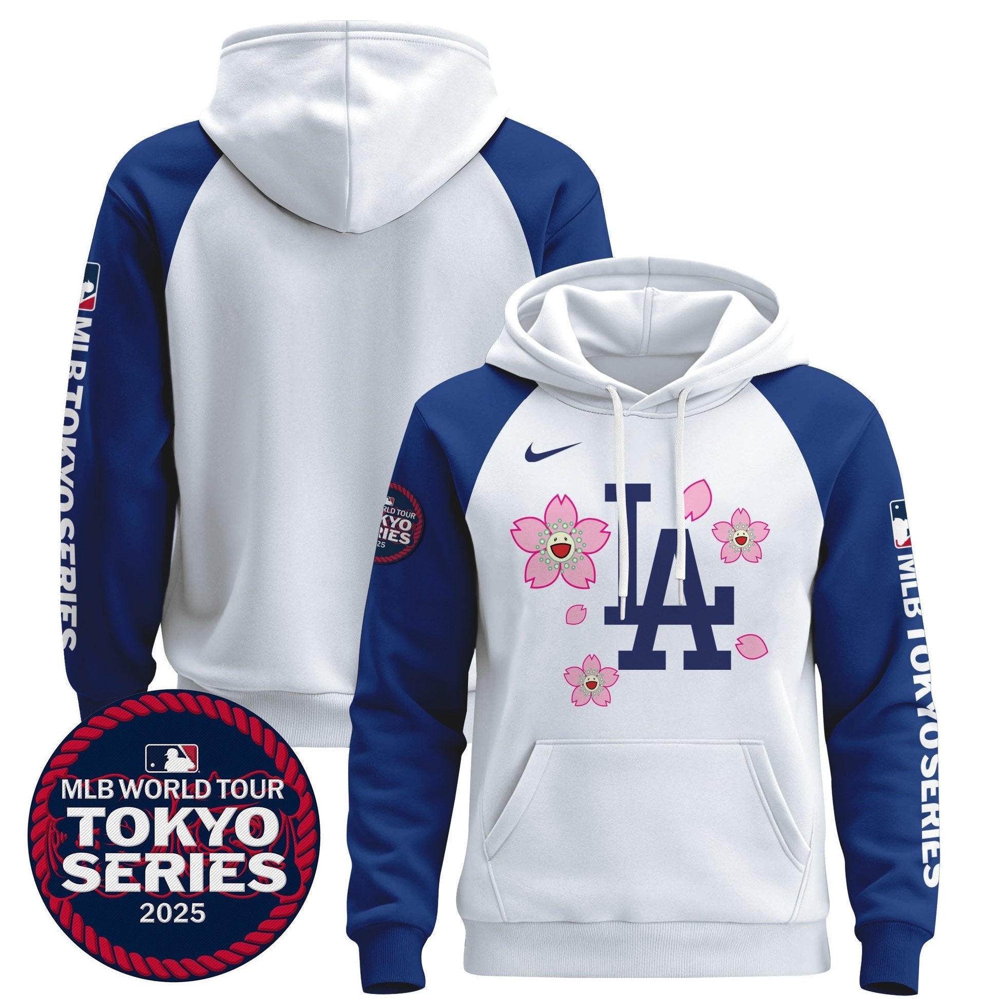 Men's Dodgers Tokyo Series 2025 Pullover Hoodie - All Stitched