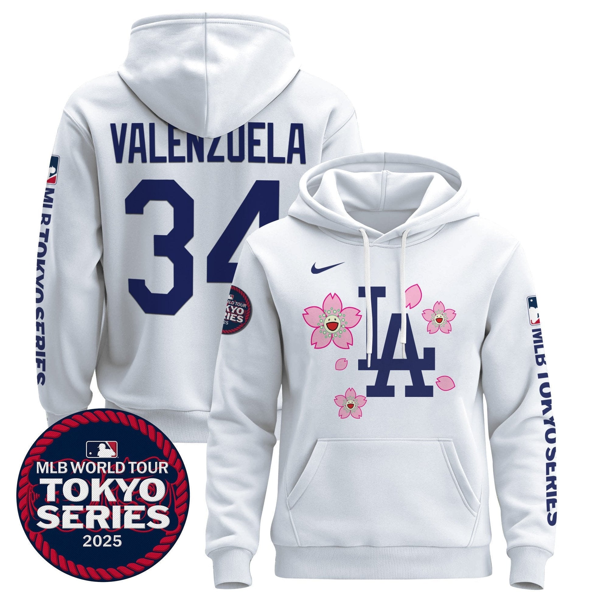 Men's Dodgers Tokyo Series 2025 Pullover Hoodie - All Stitched