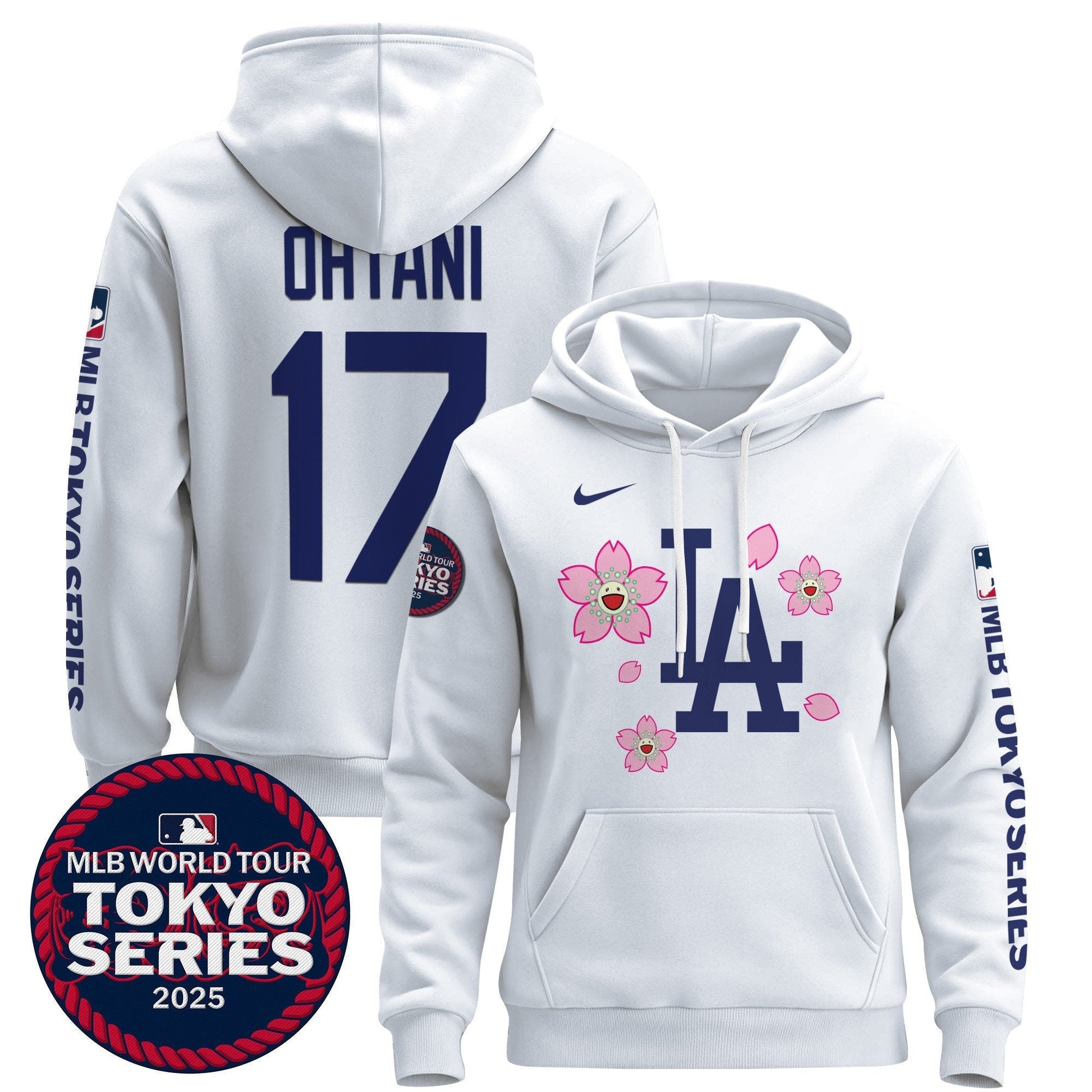 Men's Dodgers Tokyo Series 2025 Pullover Hoodie - All Stitched