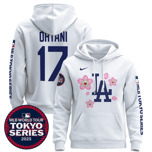 Men's Dodgers Tokyo Series 2025 Pullover Hoodie - All Stitched