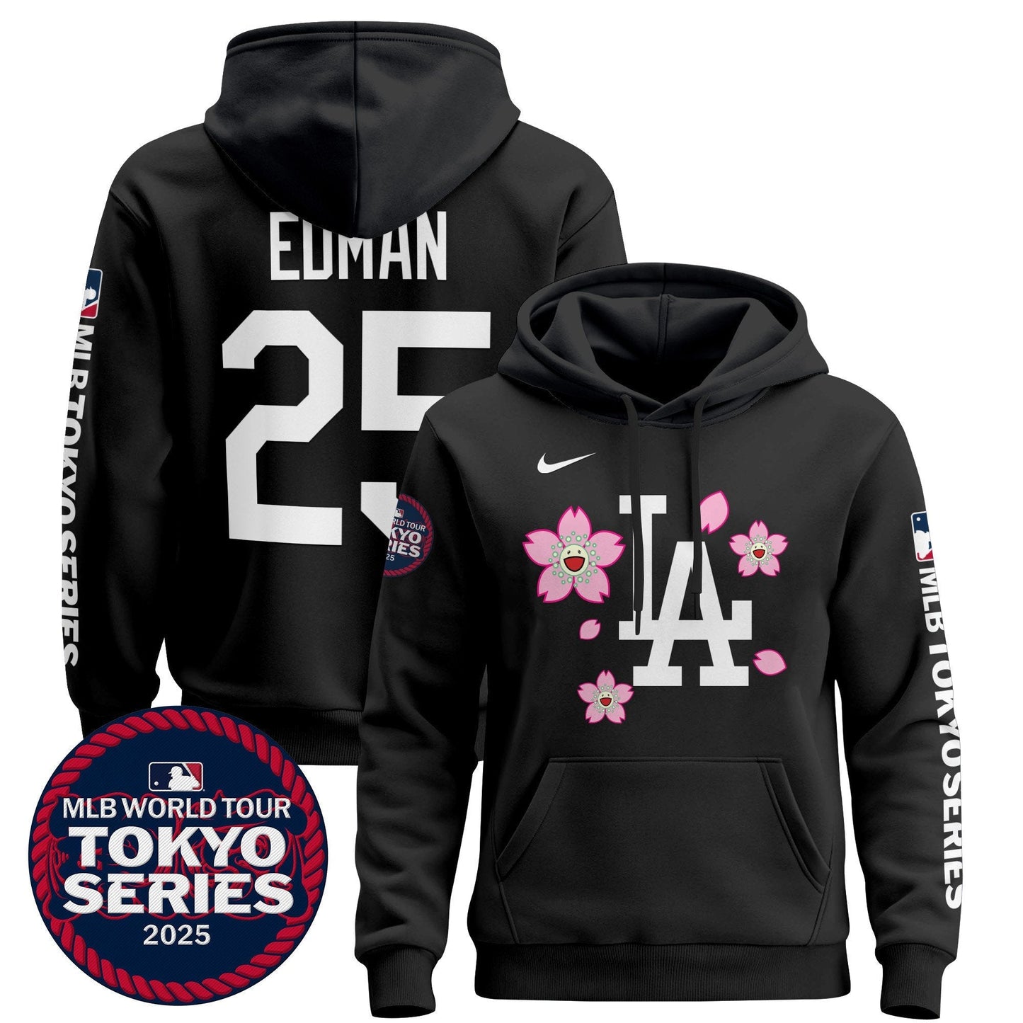 Men's Dodgers Tokyo Series 2025 Pullover Hoodie - All Stitched