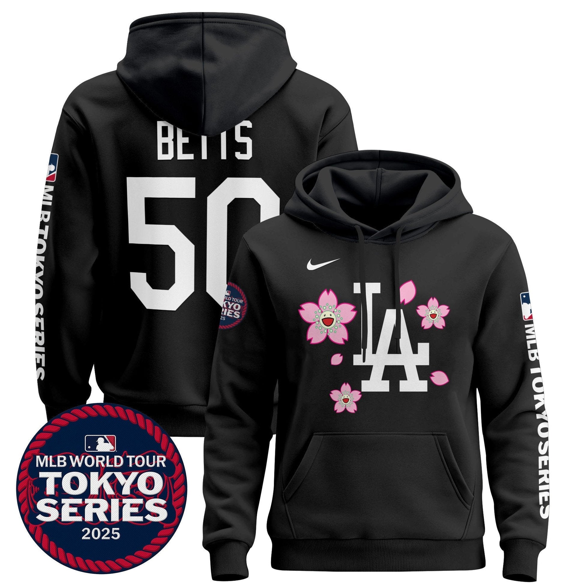 Men's Dodgers Tokyo Series 2025 Pullover Hoodie - All Stitched
