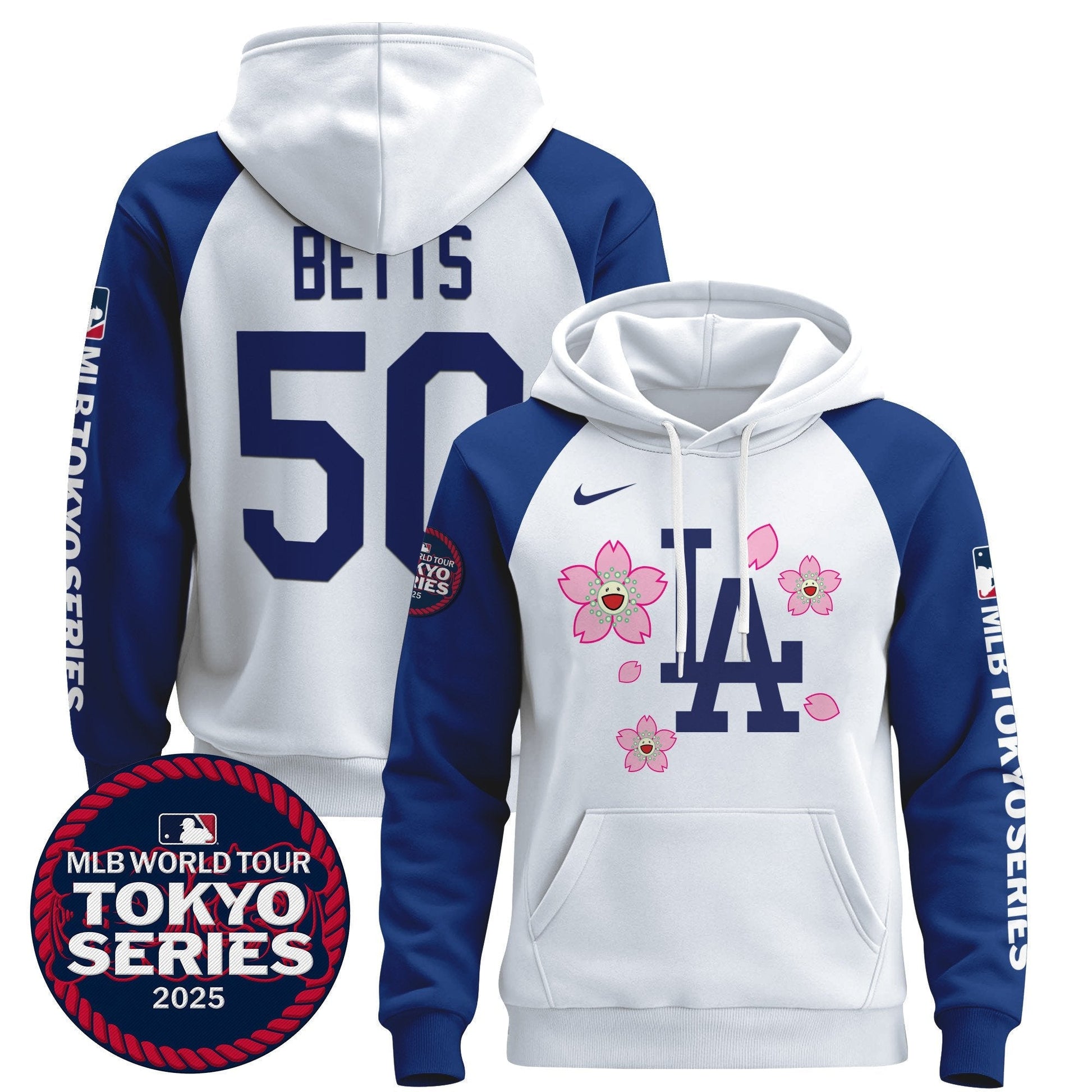 Men's Dodgers Tokyo Series 2025 Pullover Hoodie - All Stitched