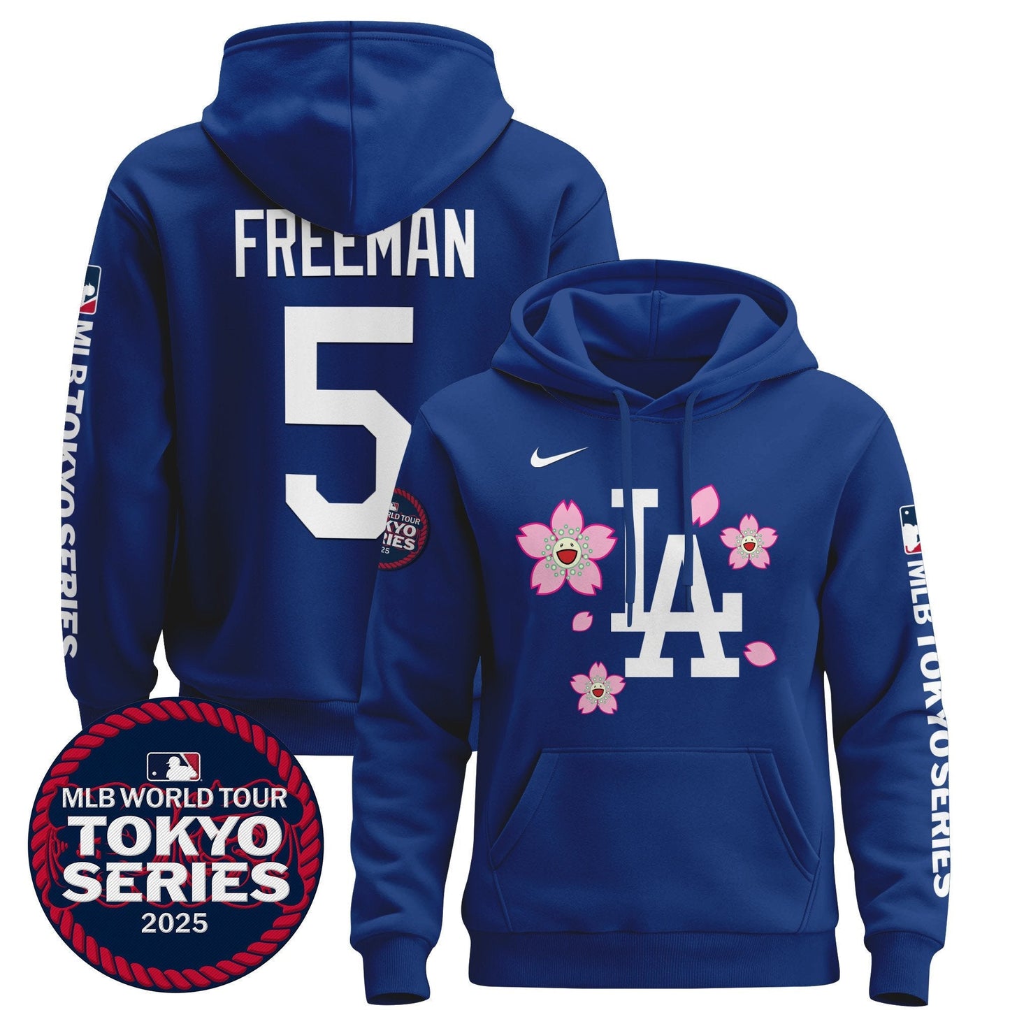 Men's Dodgers Tokyo Series 2025 Pullover Hoodie - All Stitched