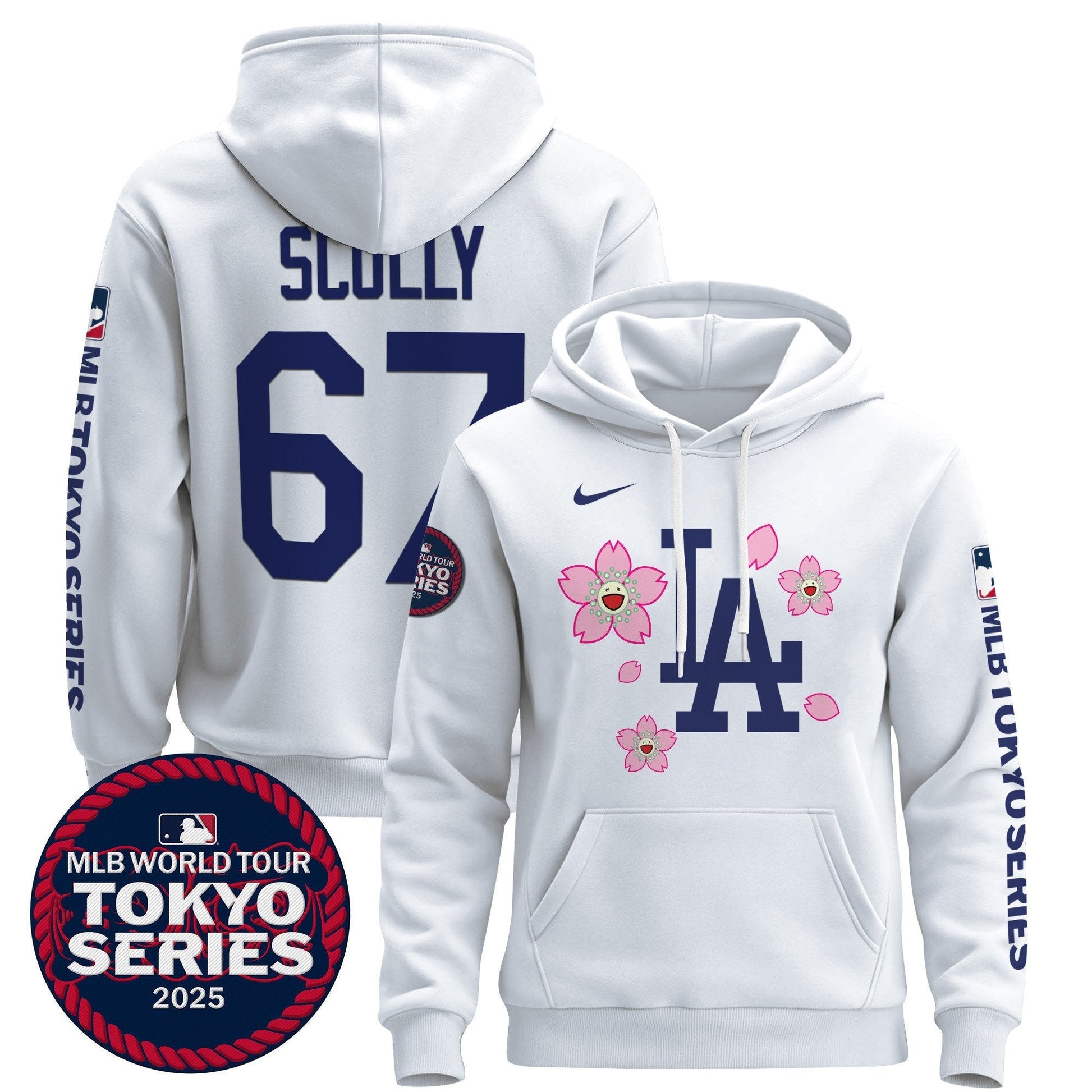 Men's Dodgers Tokyo Series 2025 Pullover Hoodie - All Stitched