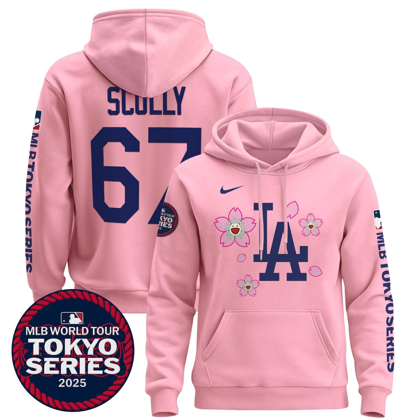 Men's Dodgers Tokyo Series 2025 Pullover Hoodie - All Stitched