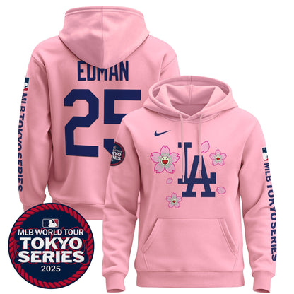 Men's Dodgers Tokyo Series 2025 Pullover Hoodie - All Stitched