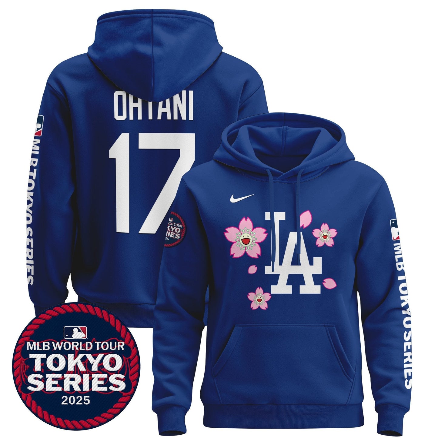 Men's Dodgers Tokyo Series 2025 Pullover Hoodie - All Stitched