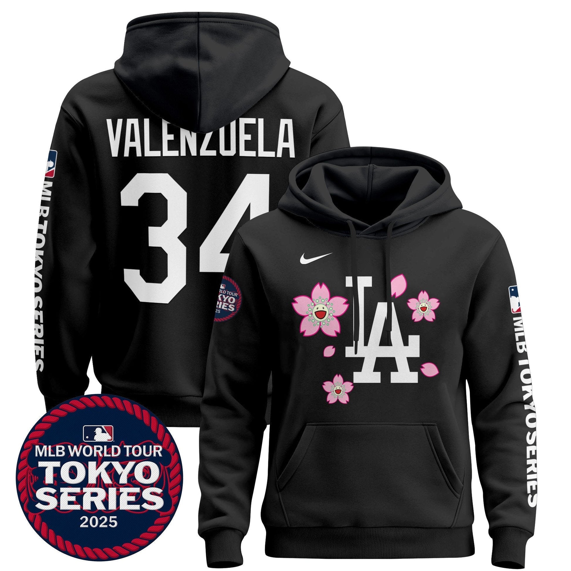 Men's Dodgers Tokyo Series 2025 Pullover Hoodie - All Stitched