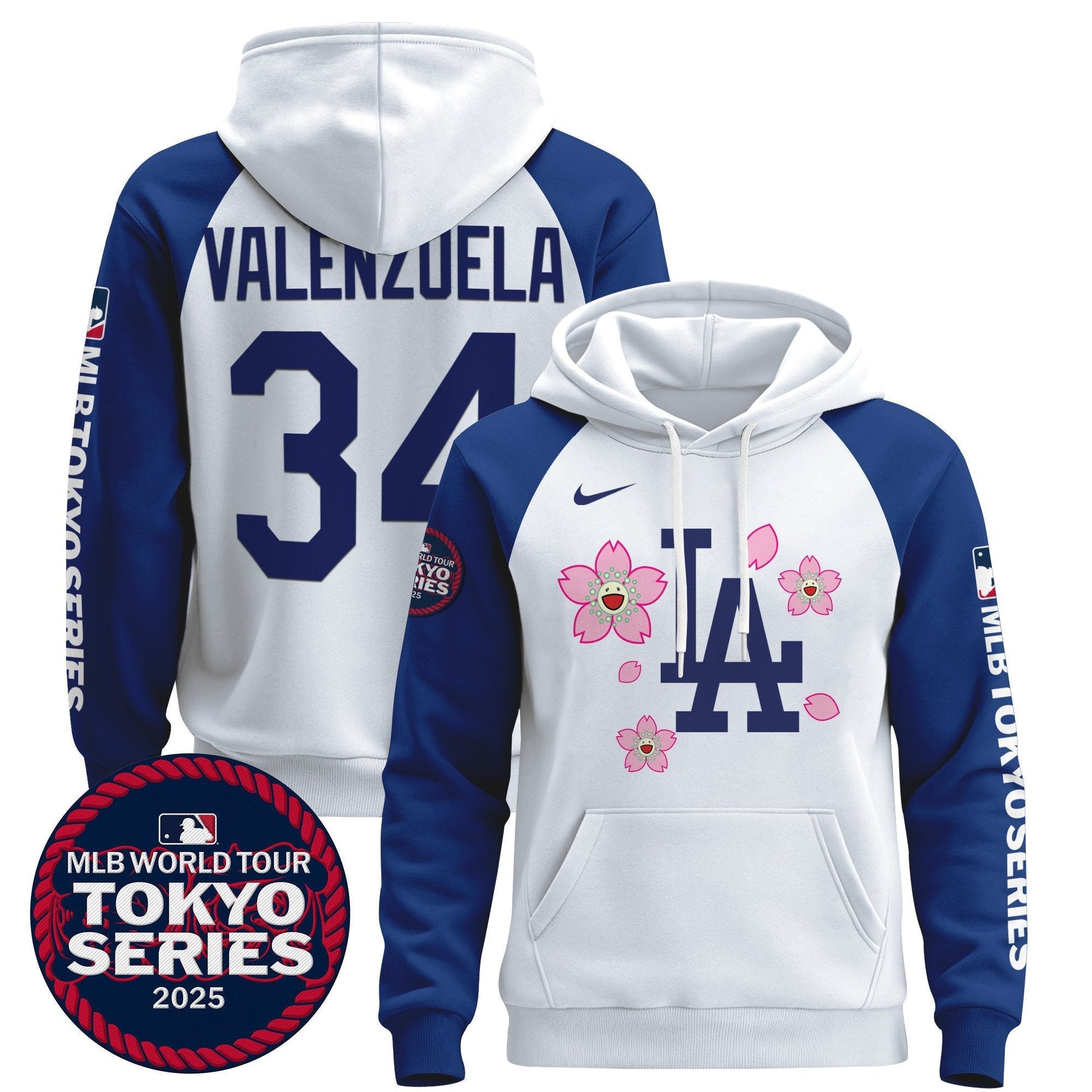 Men's Dodgers Tokyo Series 2025 Pullover Hoodie - All Stitched