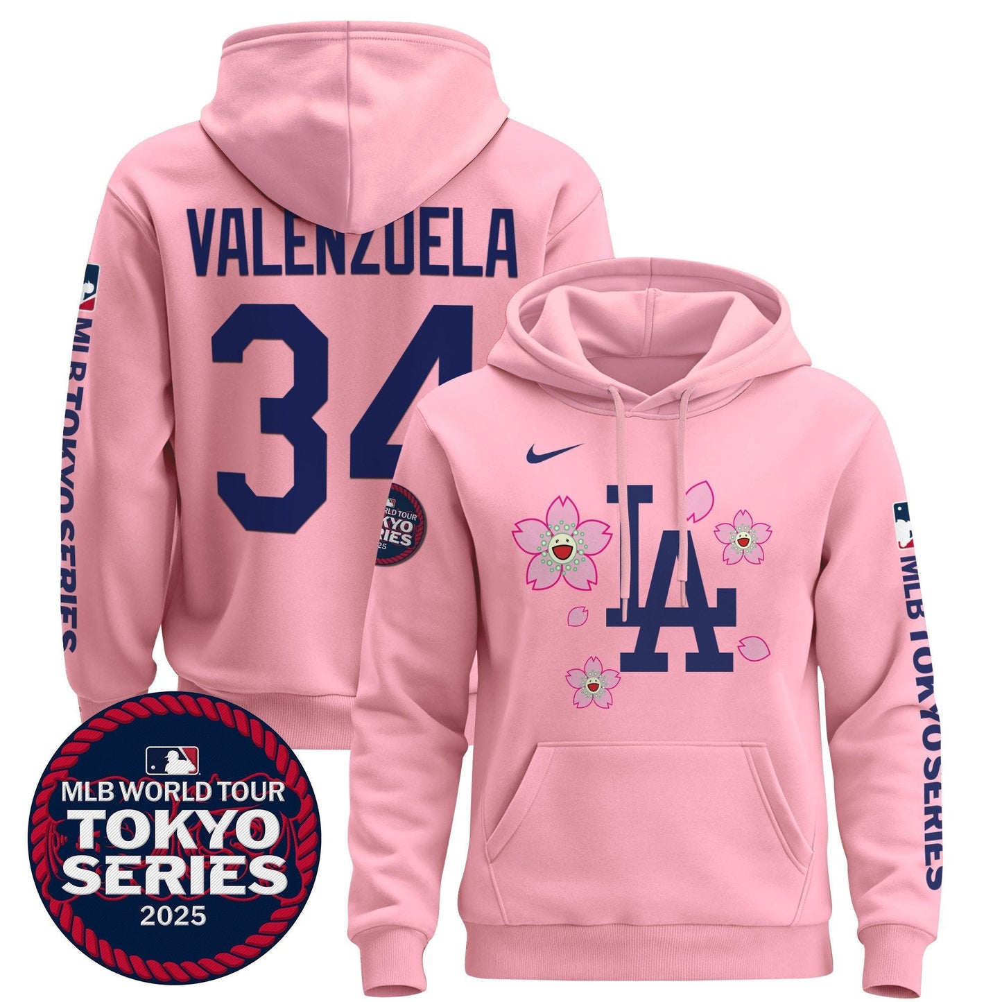 Men's Dodgers Tokyo Series 2025 Pullover Hoodie - All Stitched