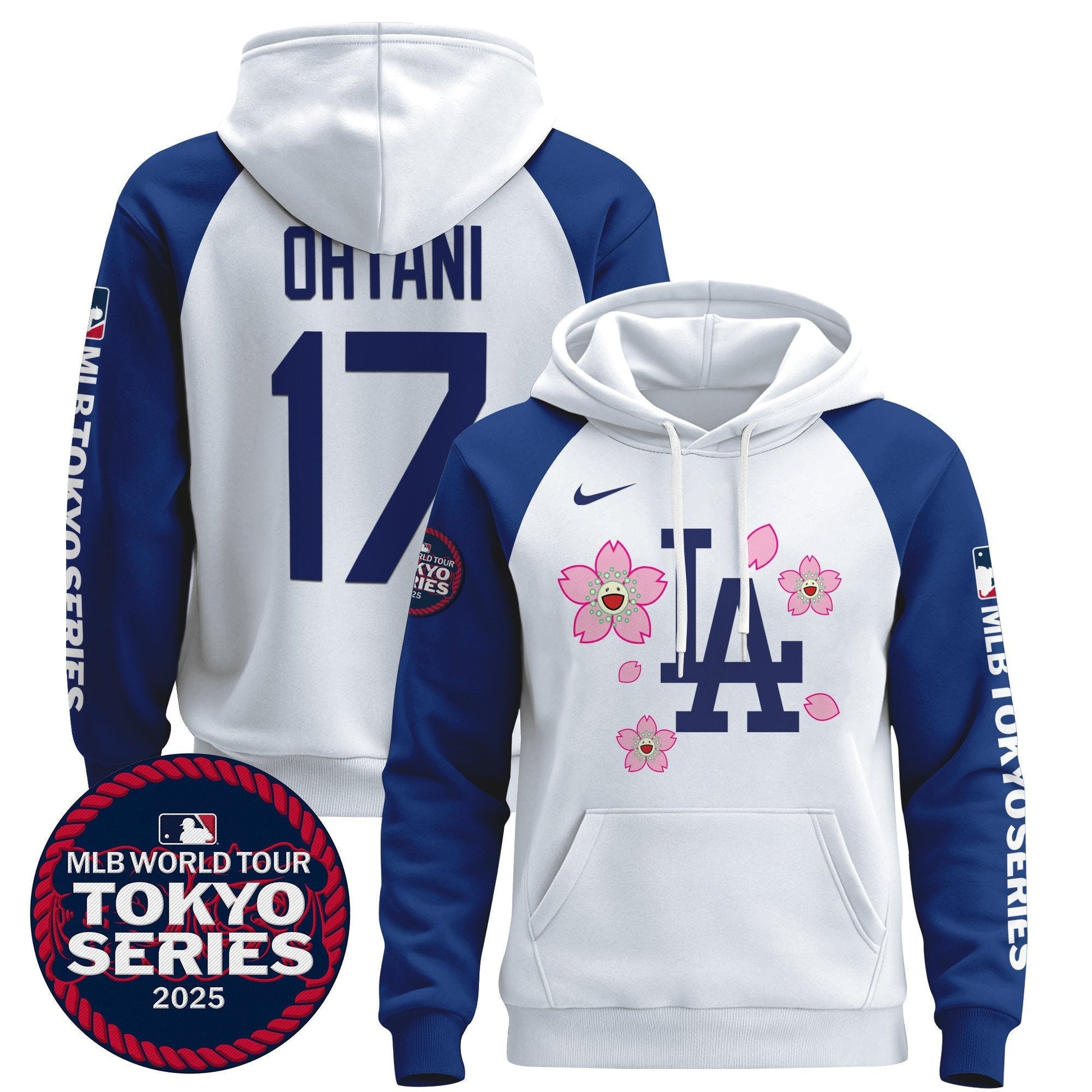 Men's Dodgers Tokyo Series 2025 Pullover Hoodie - All Stitched