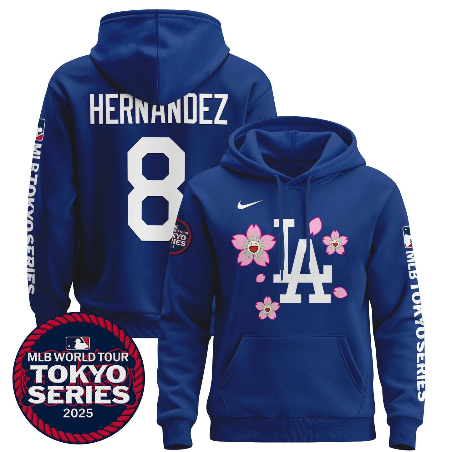 Men's Dodgers Tokyo Series 2025 Pullover Hoodie - All Stitched