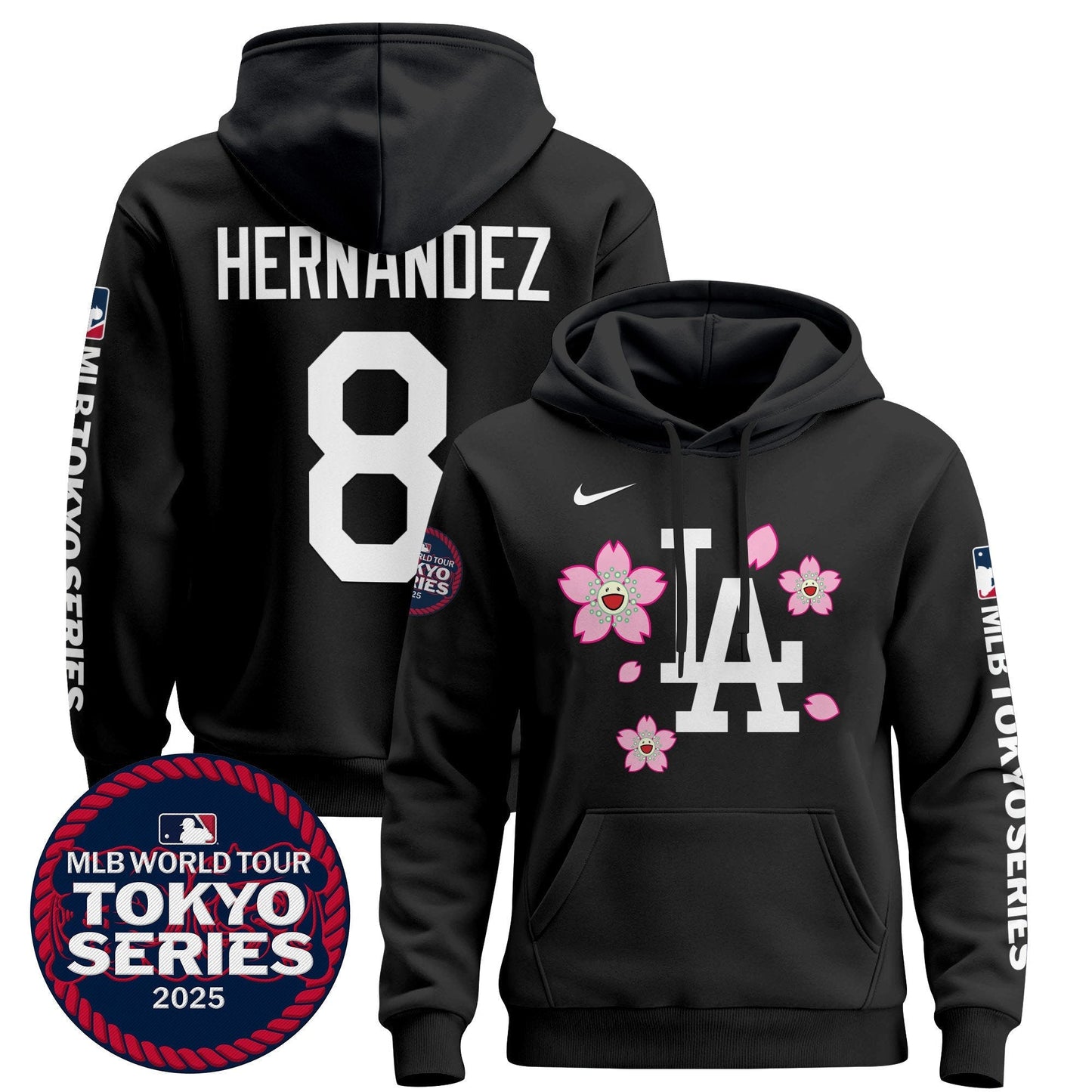 Men's Dodgers Tokyo Series 2025 Pullover Hoodie - All Stitched