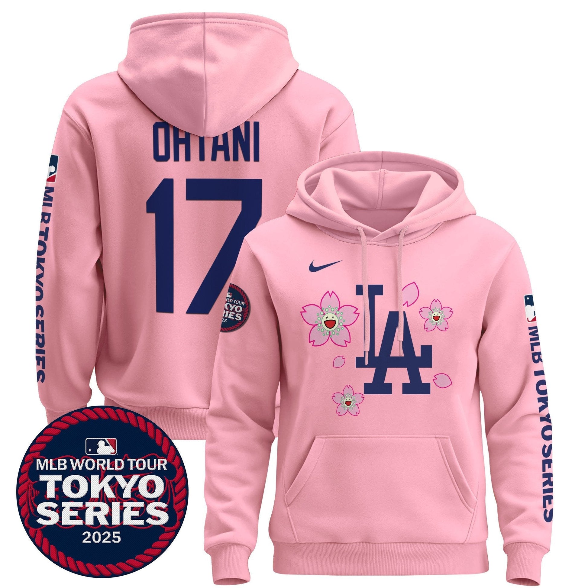 Men's Dodgers Tokyo Series 2025 Pullover Hoodie - All Stitched