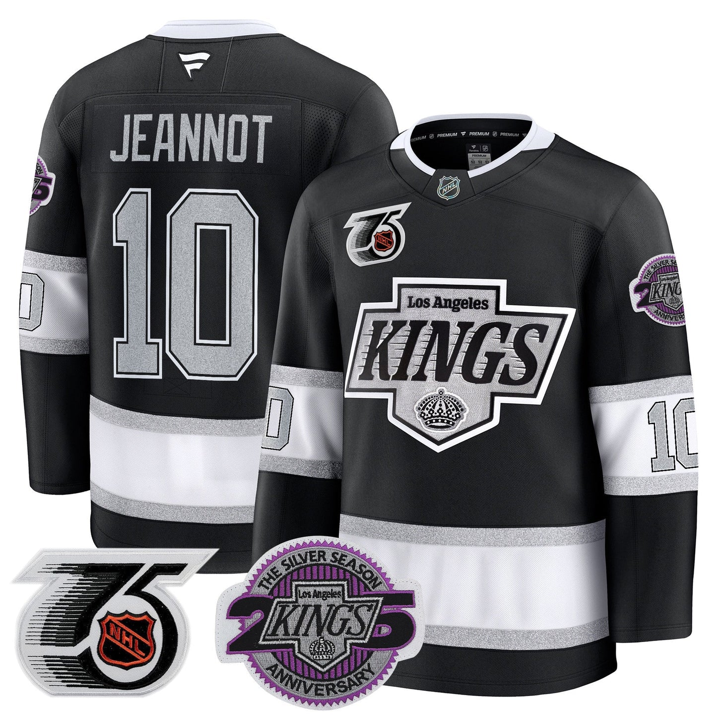 Men's Los Angeles Kings 91-92 75th 25th Anniversary Patch Premium Jersey - All Stitched
