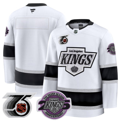 Men's Los Angeles Kings 91-92 75th 25th Anniversary Patch Premium Jersey - All Stitched
