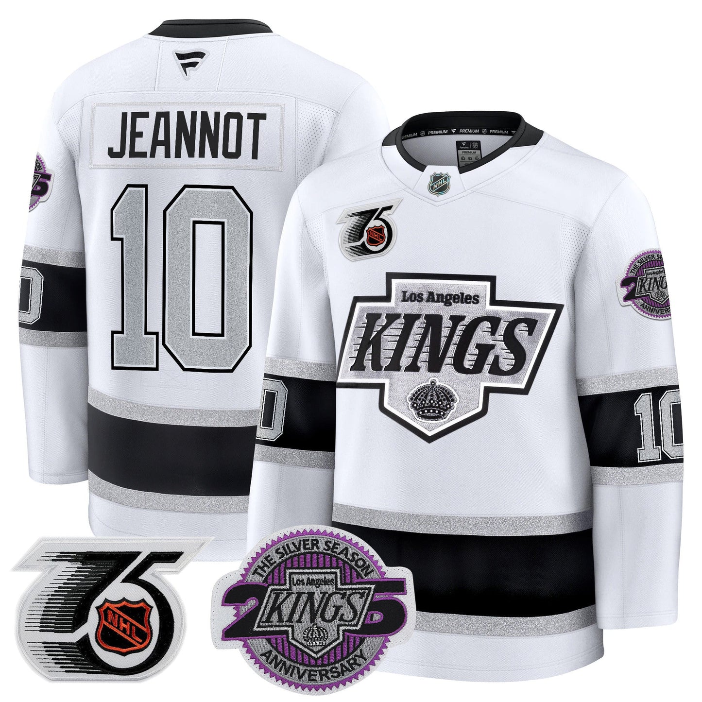 Men's Los Angeles Kings 91-92 75th 25th Anniversary Patch Premium Jersey - All Stitched