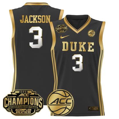 Men's Size - Duke Blue Devils 2025 ACC Women's Conference Tournament Champions Lightweight Basketball Jersey - All Stitched