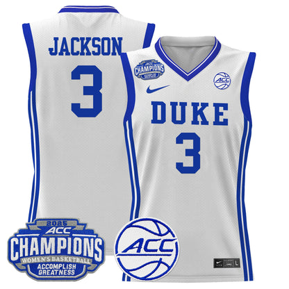 Men's Size - Duke Blue Devils 2025 ACC Women's Conference Tournament Champions Lightweight Basketball Jersey - All Stitched