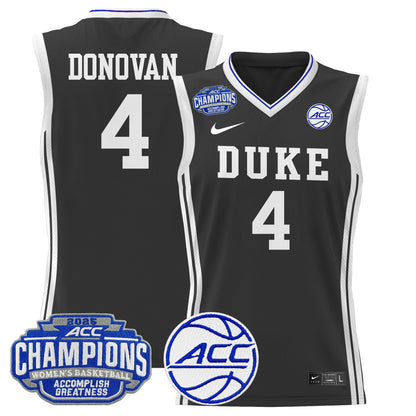 Men's Size - Duke Blue Devils 2025 ACC Women's Conference Tournament Champions Lightweight Basketball Jersey - All Stitched