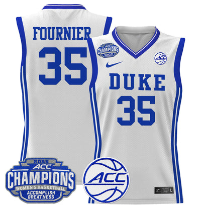 Men's Size - Duke Blue Devils 2025 ACC Women's Conference Tournament Champions Lightweight Basketball Jersey - All Stitched