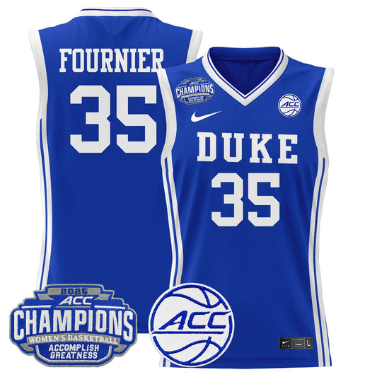 Men's Size - Duke Blue Devils 2025 ACC Women's Conference Tournament Champions Lightweight Basketball Jersey - All Stitched