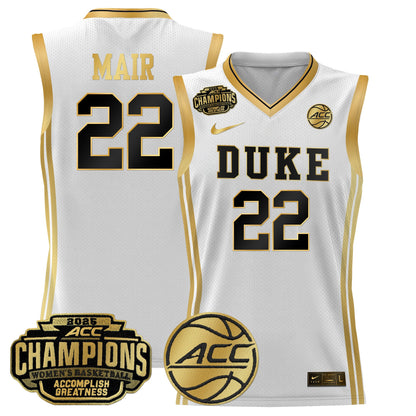 Men's Size - Duke Blue Devils 2025 ACC Women's Conference Tournament Champions Lightweight Basketball Jersey - All Stitched