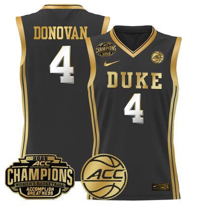 Men's Size - Duke Blue Devils 2025 ACC Women's Conference Tournament Champions Lightweight Basketball Jersey - All Stitched