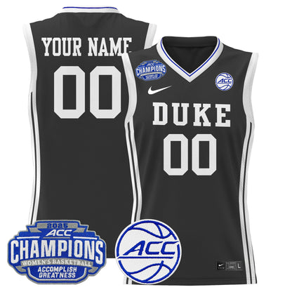 Duke Blue Devils 2025 ACC Women's Conference Tournament Champions Lightweight Basketball Custom Jersey - All Stitched