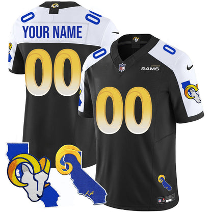 Custom Gender/Name Los Angeles Rams 2025 Vapor Limited Jersey - All Stitched