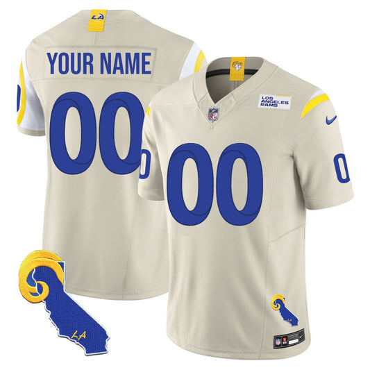 Custom Gender/Name Los Angeles Rams 2025 Vapor Limited Jersey - All Stitched