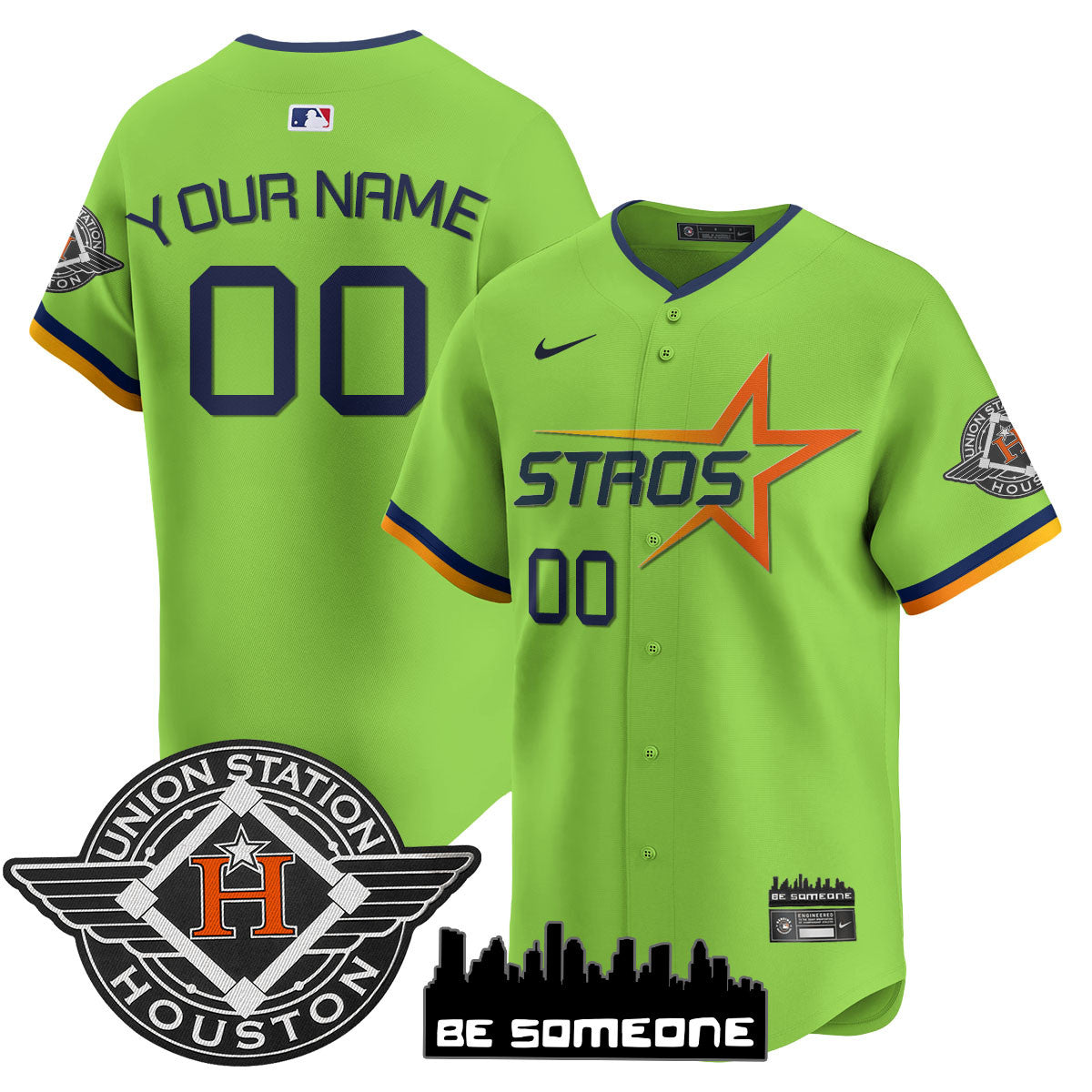Custom Name/Number Houston Astros 2025 City Connect Vapor Premier Limited Jersey - All Stitched
