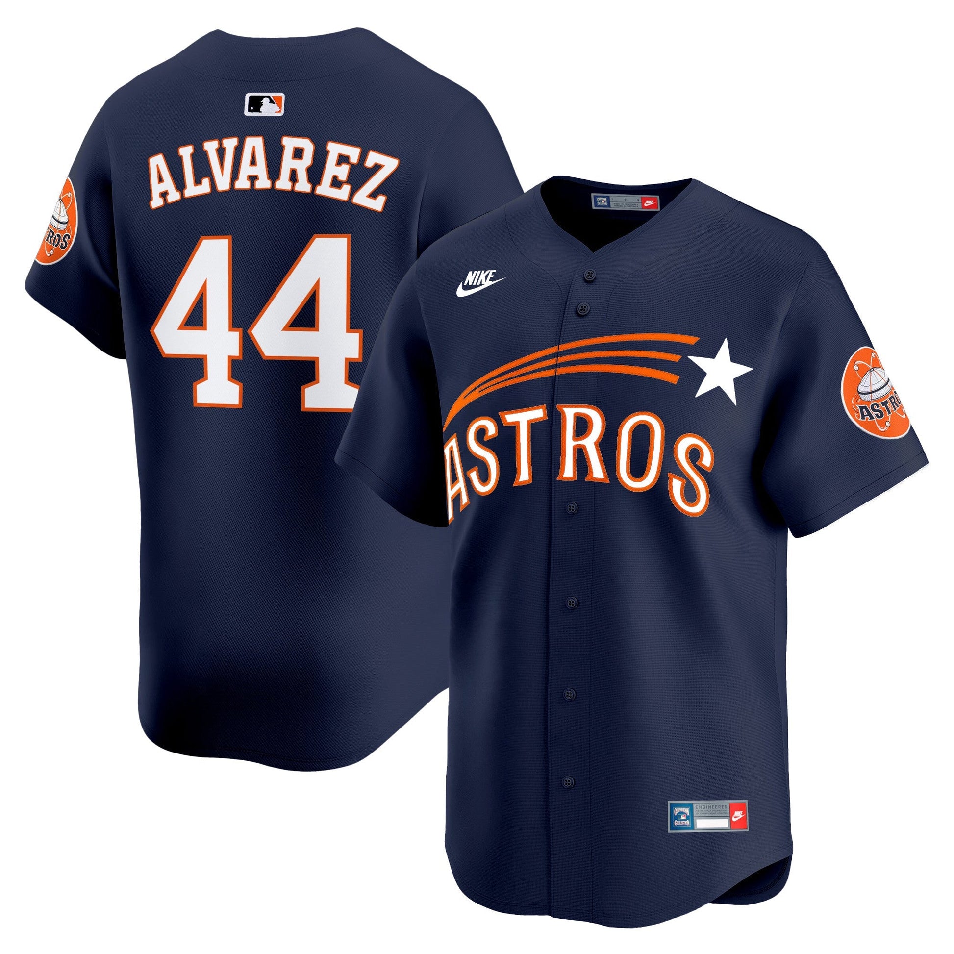 Men's Houston Astros Throwback Cooperstown Vapor Premier Limited Jersey - All Stitched