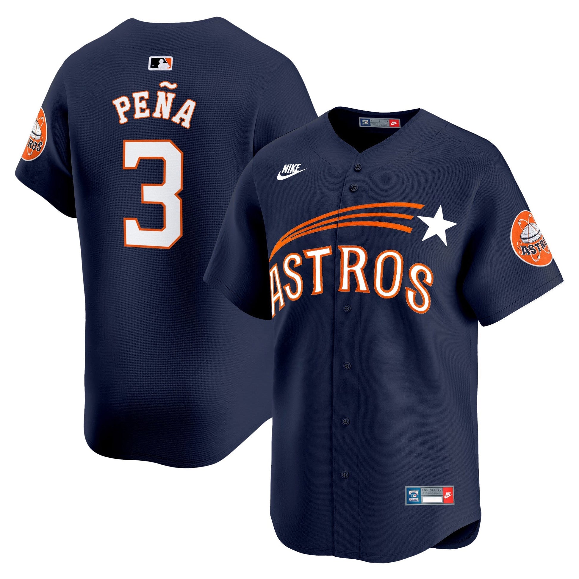 Men's Houston Astros Throwback Cooperstown Vapor Premier Limited Jersey - All Stitched