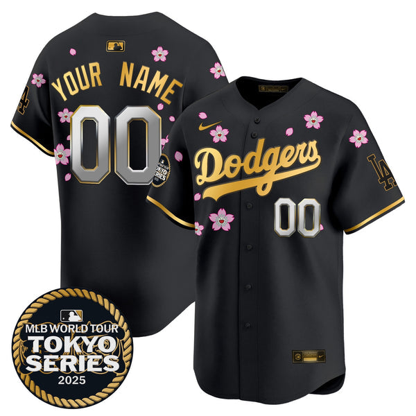 Dodgers Tokyo Series 2025 Vapor Premier Limited Custom Jersey - Stitched
