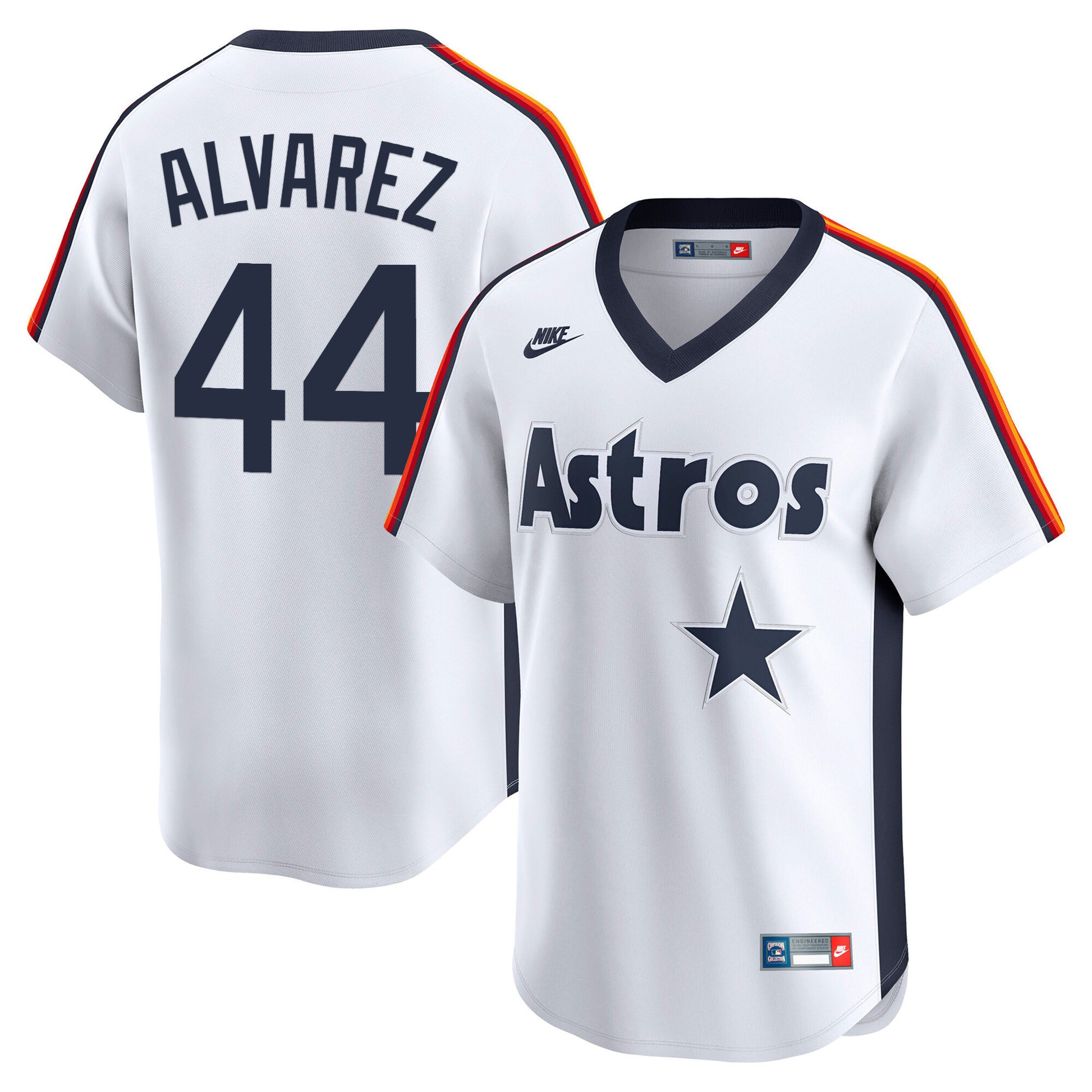 Men's Houston Astros Throwback Vapor Premier Limited Jersey - All Stitched