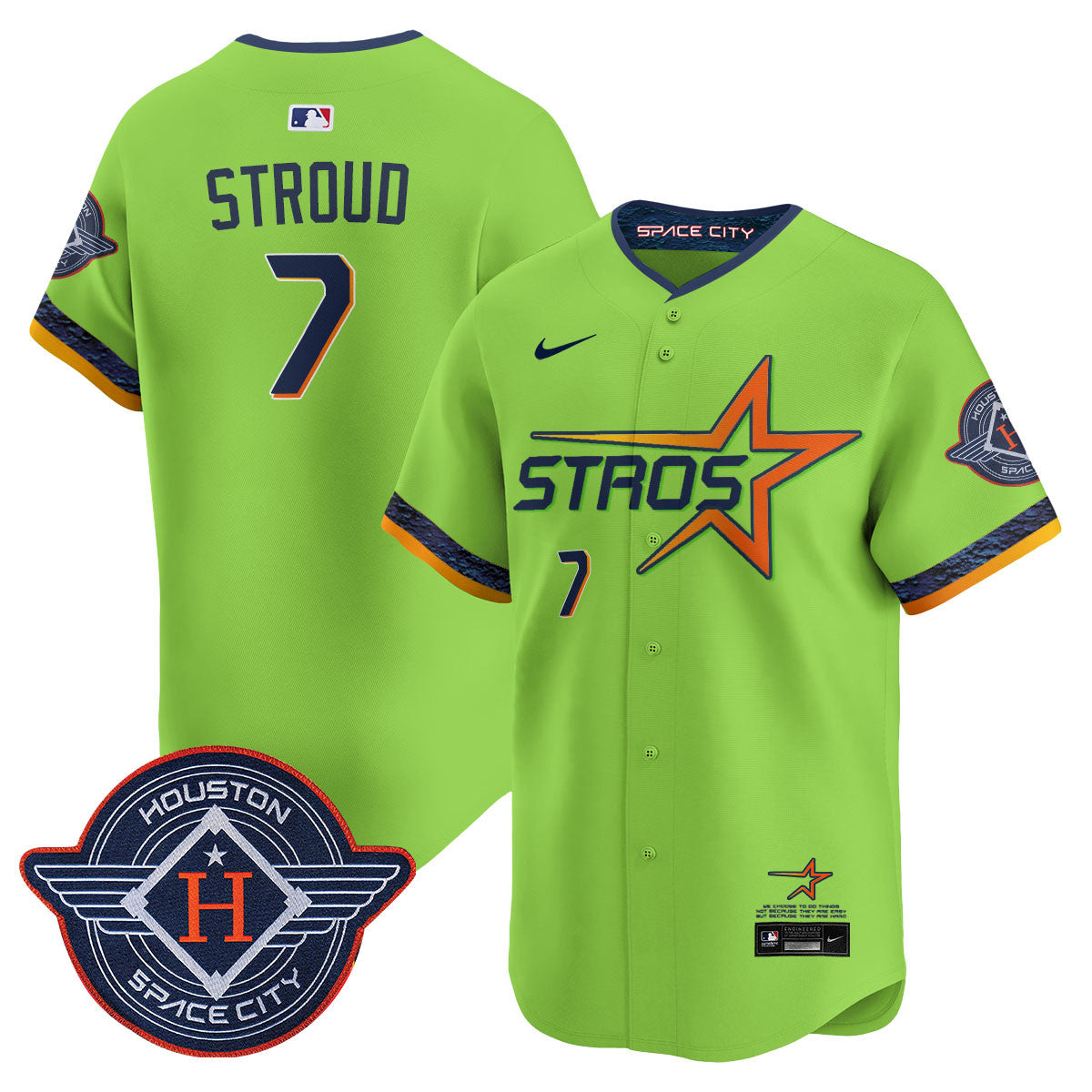 Houston Astros 2025 City Connect Vapor Limited Jersey - All Stitched