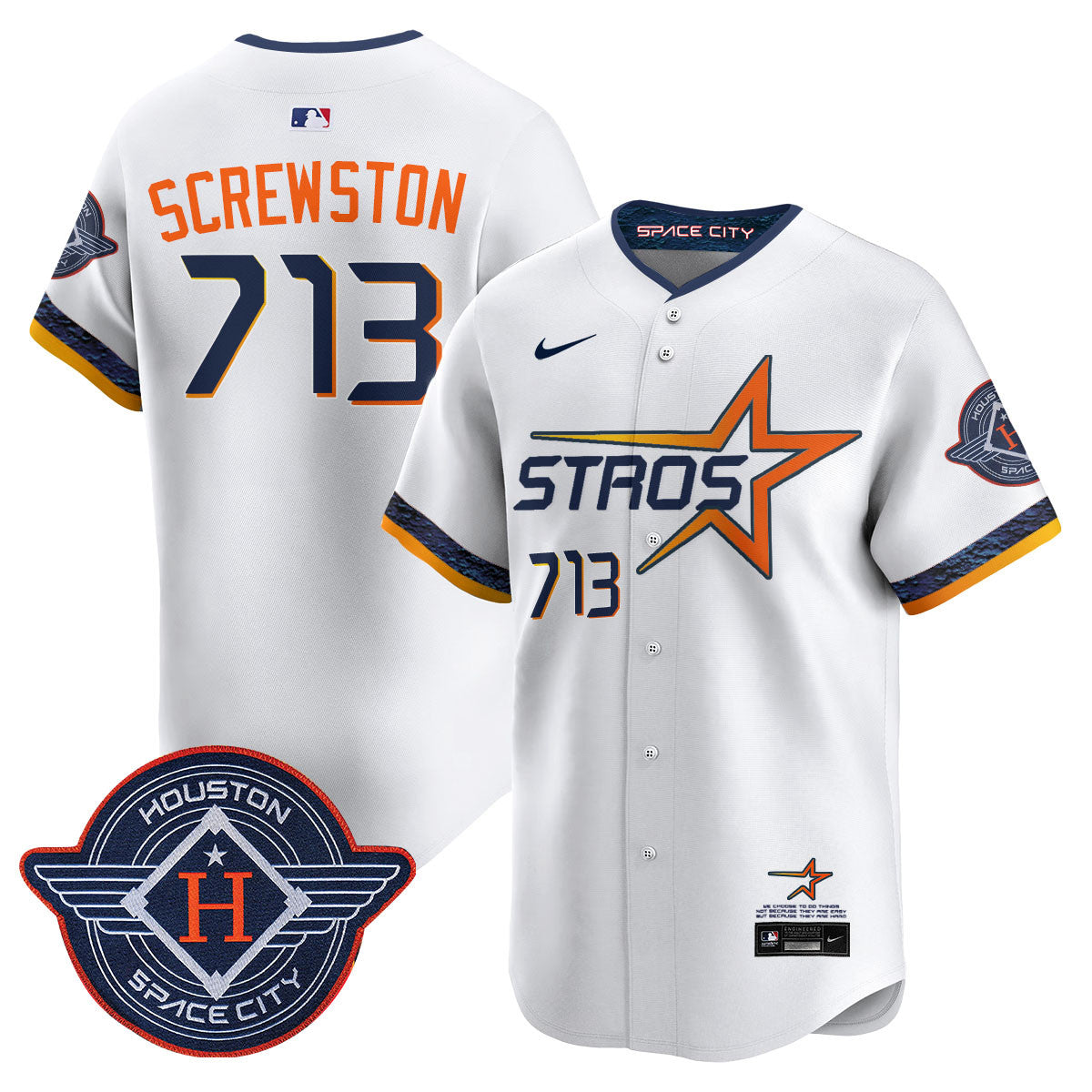 Houston Astros 2025 City Connect Vapor Limited Jersey - All Stitched