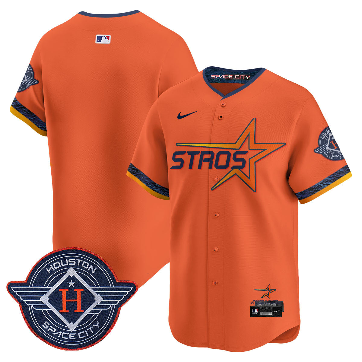 Houston Astros 2025 City Connect Vapor Limited Jersey - All Stitched