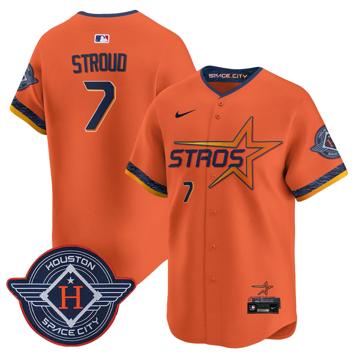 Houston Astros 2025 City Connect Vapor Limited Jersey - All Stitched