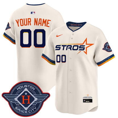 Houston Astros 2025 City Connect Vapor Premier Limited Custom Jersey - All Stitched