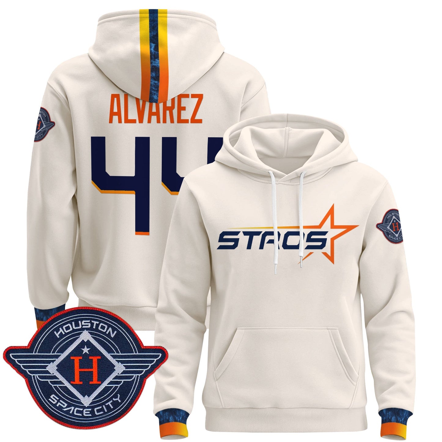 Men's Houston Astros 2025 City Connect Pullover Hoodie - All Stitched