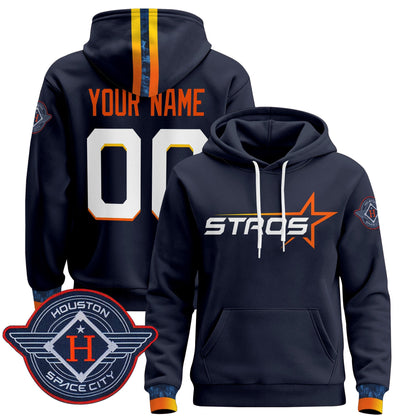 Houston Astros 2025 City Connect Pullover Custom Hoodie - All Stitched