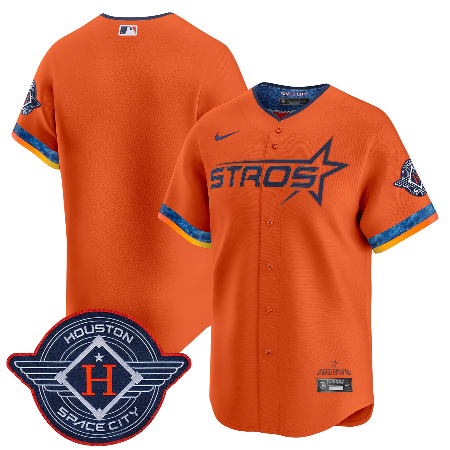 Men's Houston Astros 2025 City Connect Vapor Premier Limited Jersey - All Stitched
