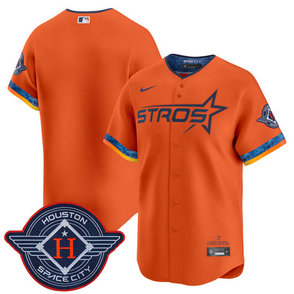 Men's Houston Astros 2025 City Connect Vapor Premier Limited Jersey - All Stitched