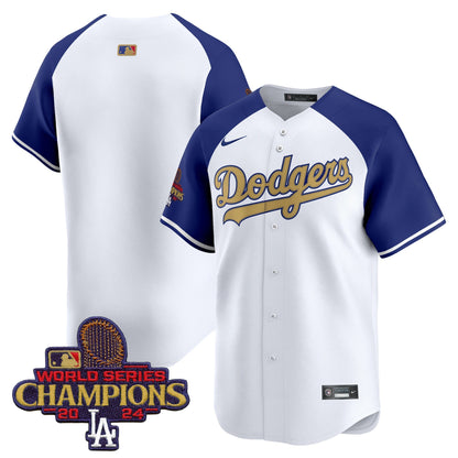 Men's Dodgers 2025 Gold Vapor Premier Limited Jersey - All Stitched