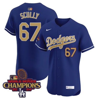 Men's Dodgers 2025 Gold Vapor Premier Elite Jersey - All Stitched