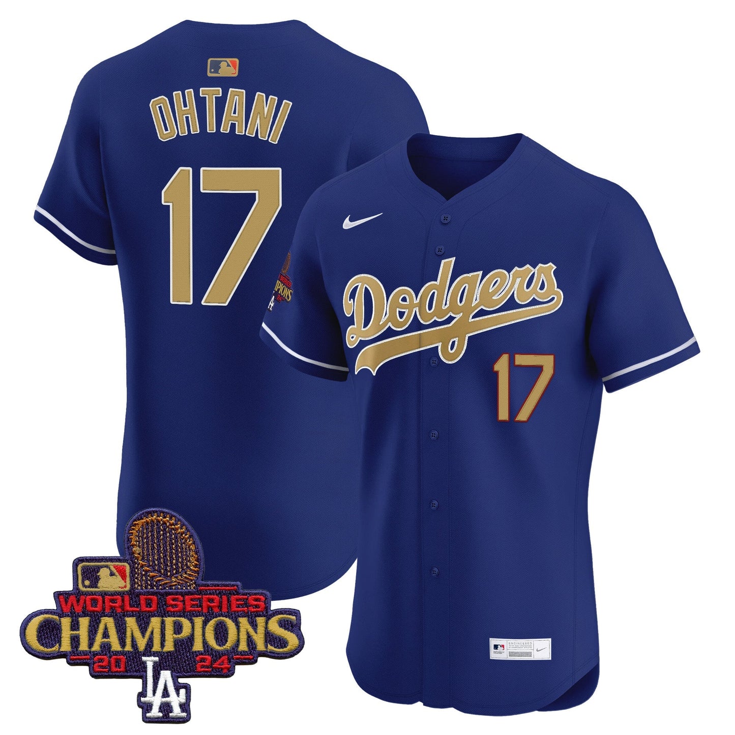 Men's Dodgers 2025 Gold Vapor Premier Elite Jersey - All Stitched